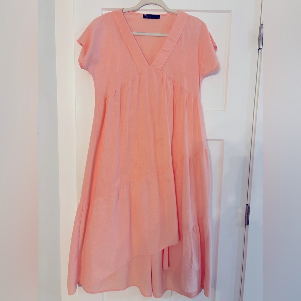 Zanzea Peach maxi dress
